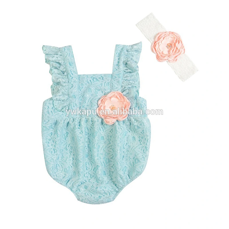 Kapu manufacture sea side bella romper lace romper wholesale price made in china