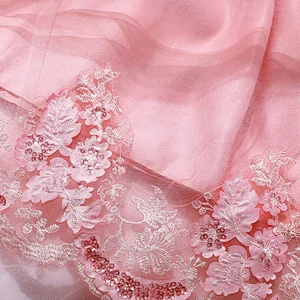 2019 Hot Sale Boutique Elegant Ball Gown Flower Girls Dresses Purple  Long Sleeves Applique Lace Tulle Children Wedding Dresses