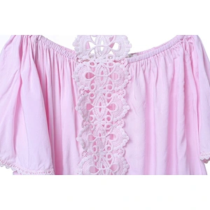 New design white lace off shoulder baby shirt for kids