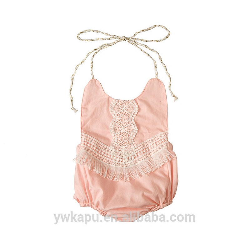 Newborn Baby Girl Kids Jumpsuit 2018 New Boutique Bubble Design Romper With Lace Design