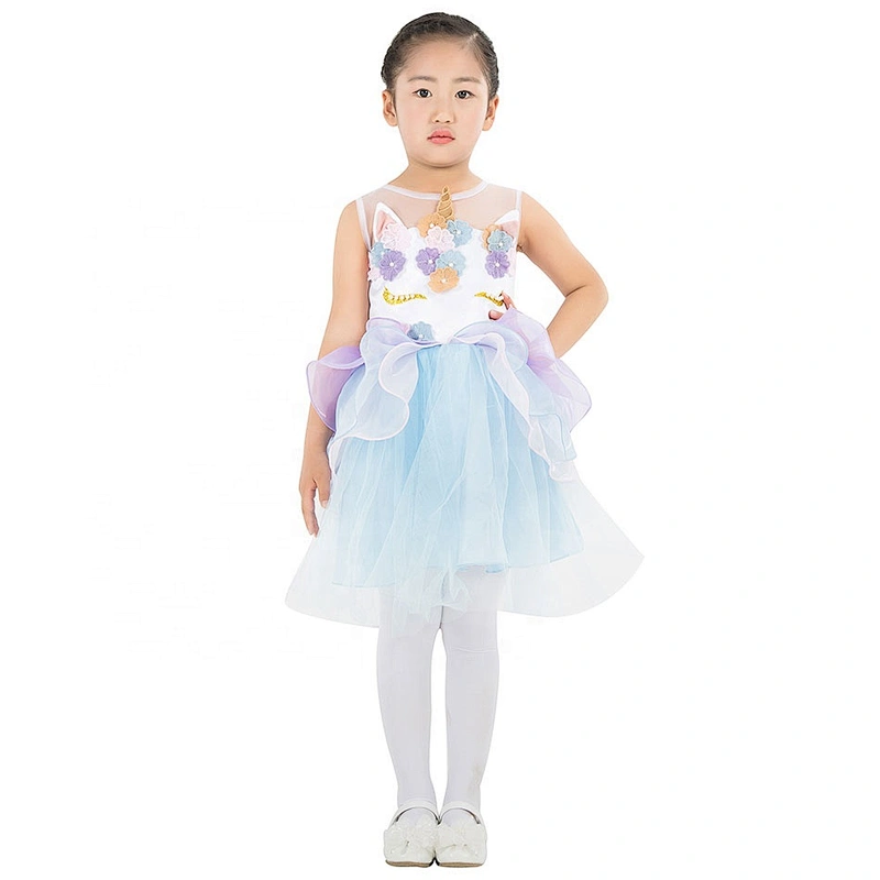 Cheap and Fine Kids Girls Beautiful Fluffy Tulle Unicorn Tutu Dress
