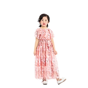 Wholesale Children Clothes Elegant White Long Sleeve Lace Ruffles Baby Girl Dress