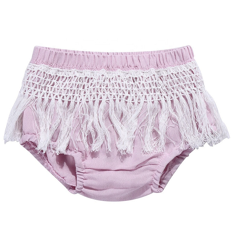 polyester cheap unique ruffle baby shorts