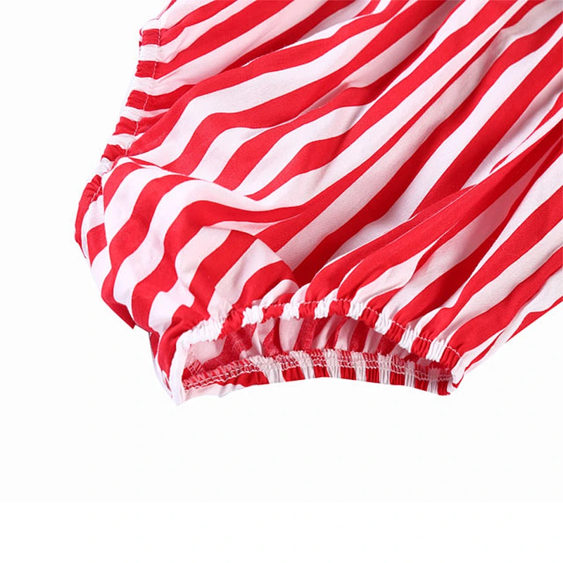 Wholesale Baby Romper Summer  Clothing One-piece Cute Baby Girl Stripe Jumpsuit With Headband