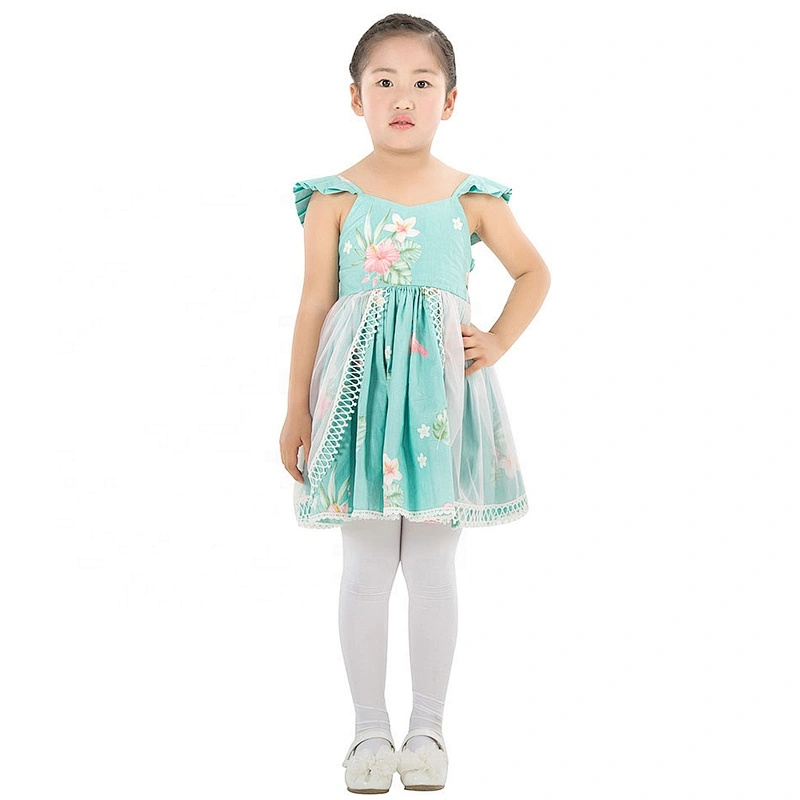 Wholesale Kids Girls Summer Floral Flower Dress
