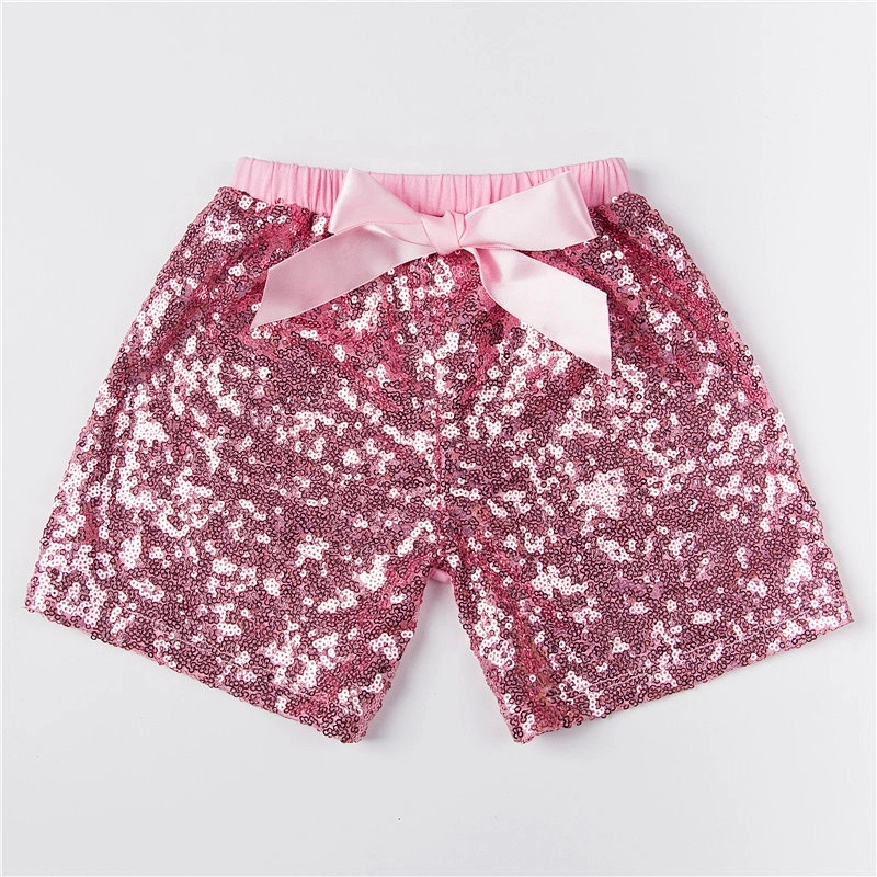 Customize Girls Fashionable Sequin Sparkling Shorts