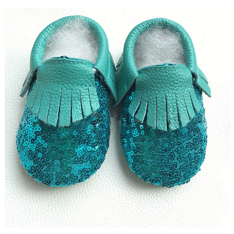 New Arrival Newborn Cute Baby Shoes Sequined Tassels Toddler Shoes For Girl