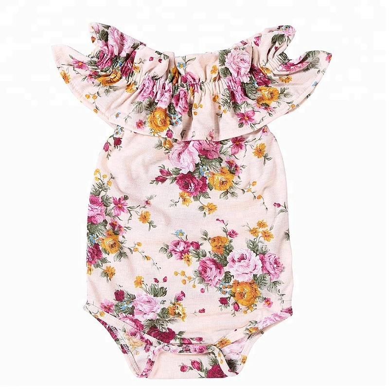 2018 Summer Baby Clothes Romper Newborn Baby Girl Floral Print Romper Jumpsuit