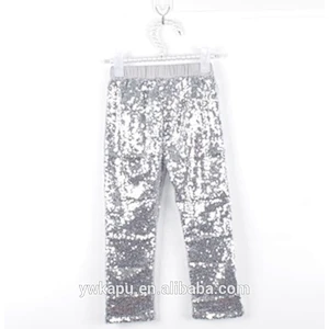 2018 Lovely Baby Girls Baggy Harem Winter Pants Sequin Gold Dance Pants Baby Leggings Kids Clothes For Party