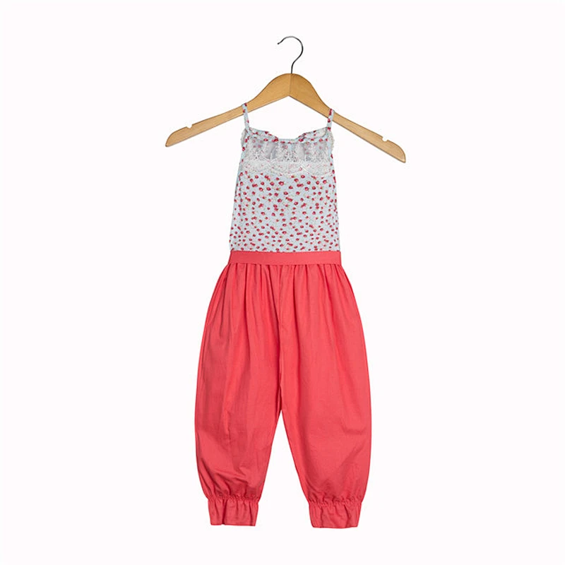 Newborn cotton baby clothes lace floral baby girl comfortable rompers jumpsuit