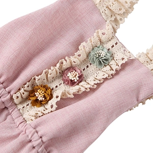 Newborn Baby Girls Boutique Clothing Sleeveless Cotton Baby Rompers
