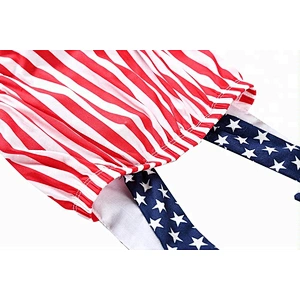 Best-selling 2018 independence days patriotic summer wear baby romper for 4th of July