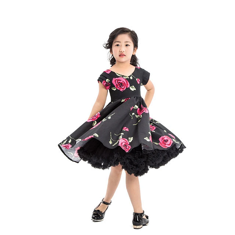 Vintage Design Wholesale Baby Girls Princess Dress Girls Long Puffy Party Dress