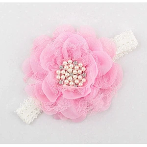 Baby Accessories Elastic Flower Headband for Baby Girls