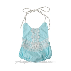 Newborn Baby Girl Kids Jumpsuit 2018 New Boutique Bubble Design Romper With Lace Design