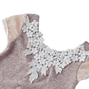 Cute knitted infant baby girl summer bodysuit romper clothing