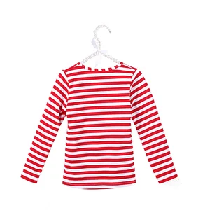 Promotional Children Spring Fall T Shirt with Strip Pattern