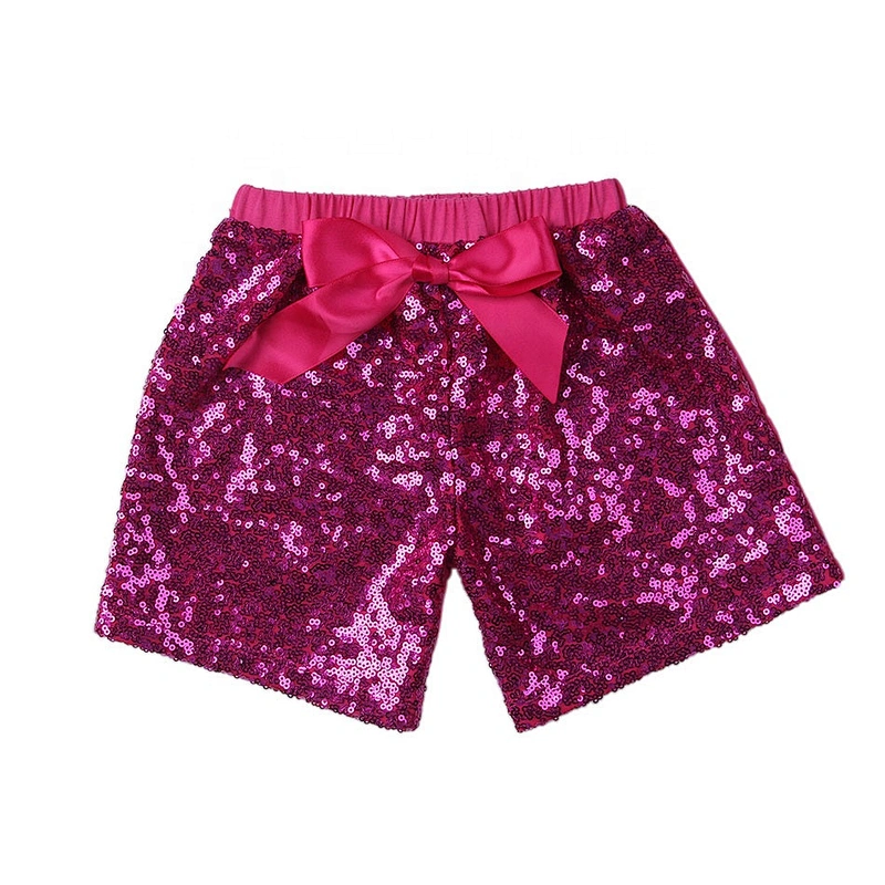 Customize Girls Fashionable Sequin Sparkling Shorts