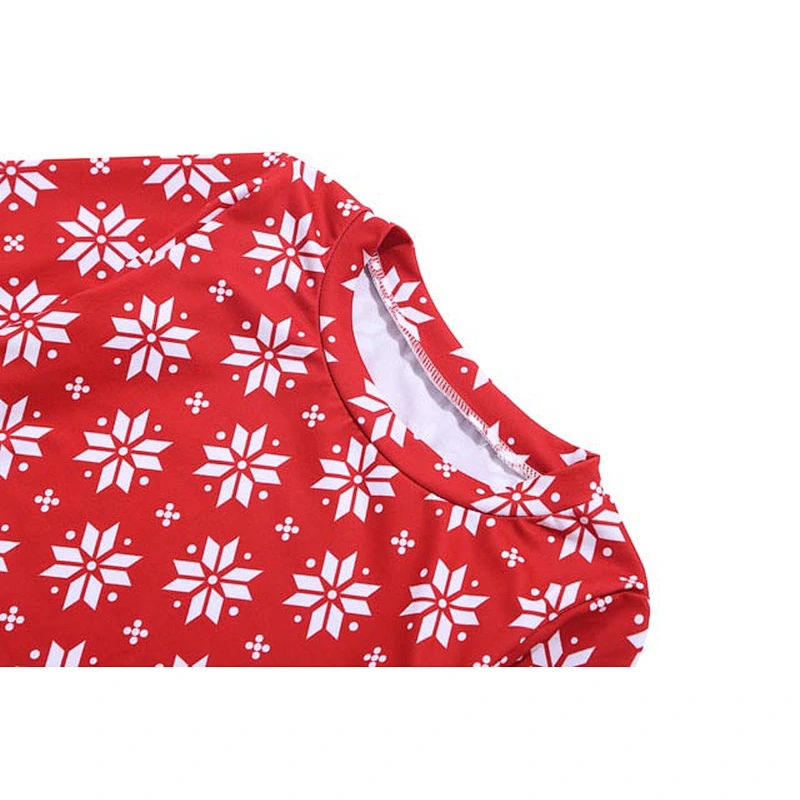 Hot Sale Children Girls Modern Loose Lace Ruffle Christmas Top