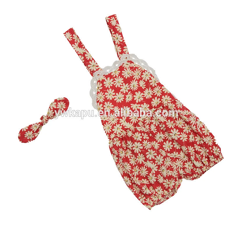 Wholesale flower baby clothes, baby lace jumpsuit baby toddler clothing
