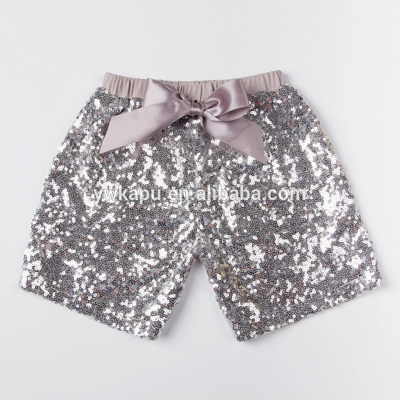 New arrival toddler casual kids wear boutique girl shiny Sequin Shorts