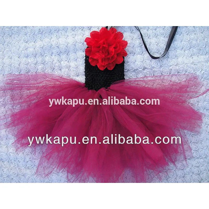 New arrival baby crochet top tutu tutu dress fabric tutu dress cutting in stock