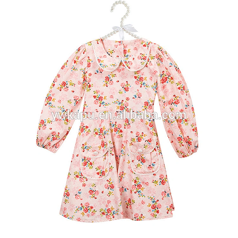 Kapu toddler clothing flower girl dress patterns wholesale girls cotton frock designs dress