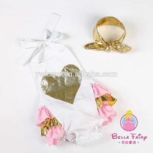 Factory direct sale Popular baby romper , baby sequin romper, wholesale children's boutique clothing