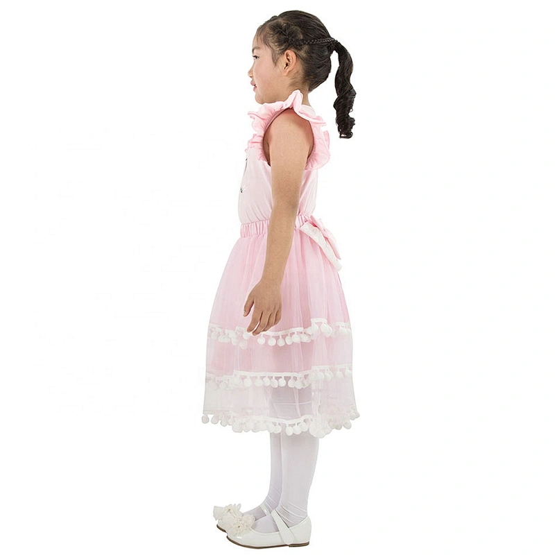 Kids Girls Lovely Summer Unicorn Pompom Outfits