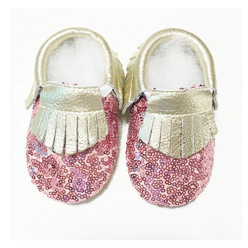 New Arrival Newborn Cute Baby Shoes Sequined Tassels Toddler Shoes For Girl