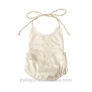 Newborn Baby Girl Kids Jumpsuit 2018 New Boutique Bubble Design Romper With Lace Design