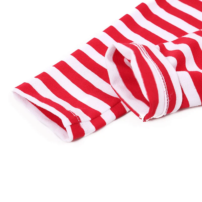 Promotional Children Spring Fall T Shirt with Strip Pattern