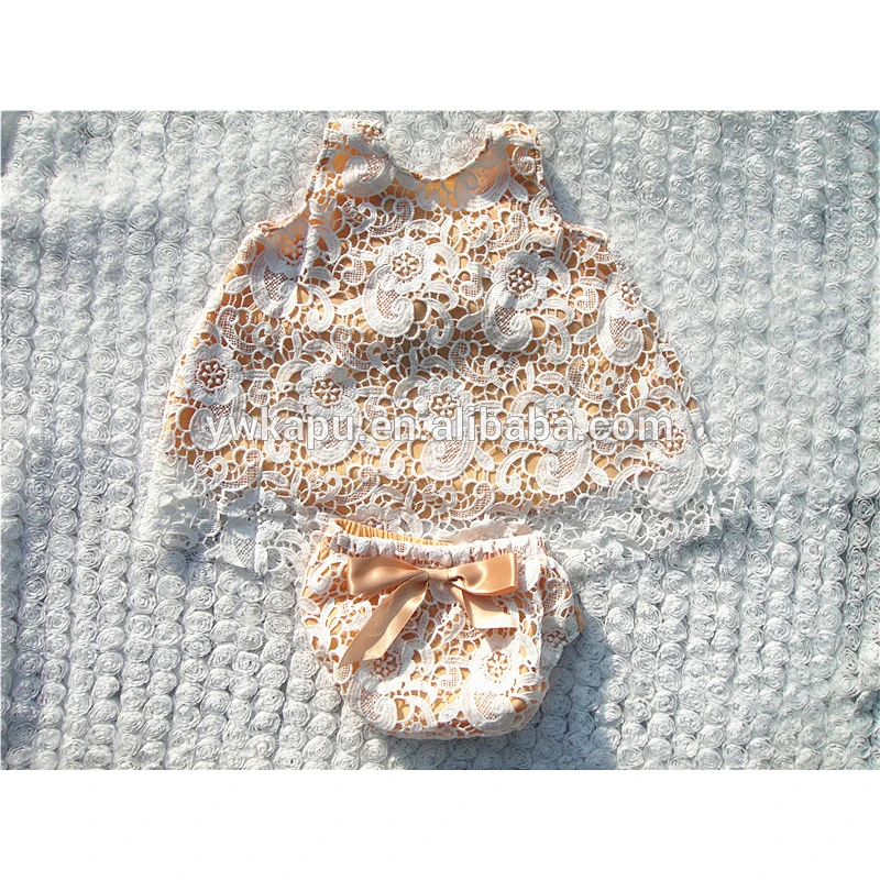 Boutique Baby Girl Summer Outfits Girls Ruffle Swing Top Set Toddlers Lace Summer Set Kids Outdoor Swing Back Top Set