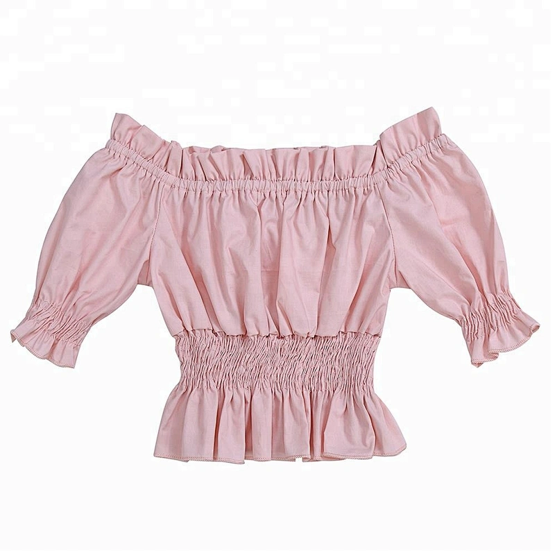 Toddler Girls Wholesale Blank T Shirts Solid Color Tunic Clothing Baby Cotton Clothes Baby Girls Top