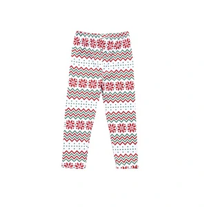 Kids Girls Legging Pants with Rainbow Wave Print