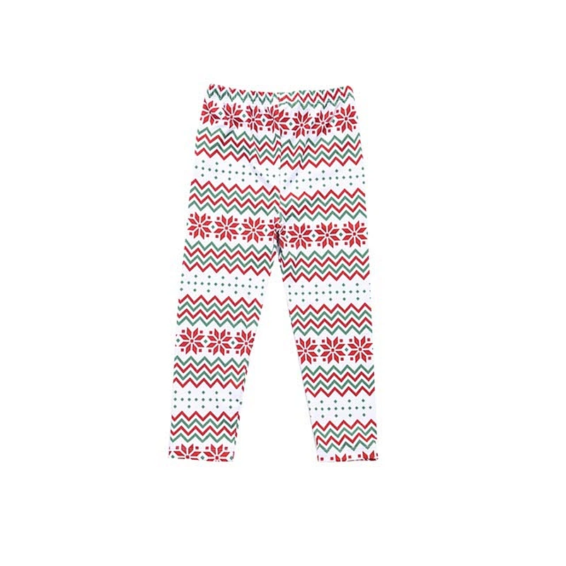 Kids Girls Legging Pants with Rainbow Wave Print