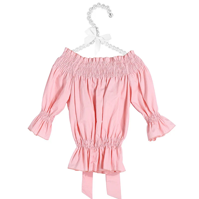 2019 Fashion Wholesale Baby Girl Summer Clothes Kid Bow Knot Smocking Children Top For Girl