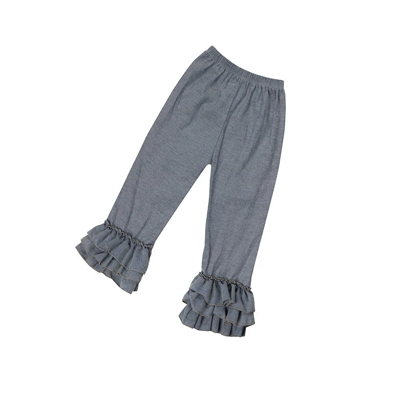 Great sell lovely kids long sleeves cotton  newborn baby ruffle pants baby girls  pants & shorts