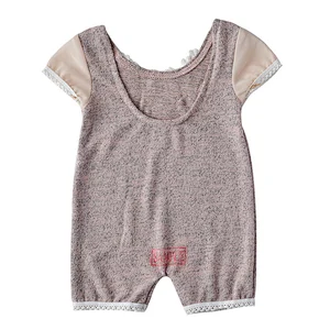 Cute knitted infant baby girl summer bodysuit romper clothing