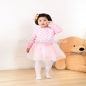 Toddler Girls Pink Dress Back to School Kids Clothes Girls Tutu Dress Top Set