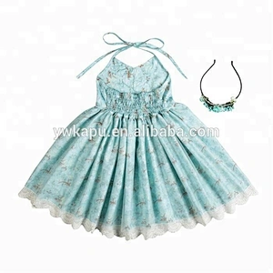 The newest baby girl dress baby girl spring dress for 0-8 year old girl