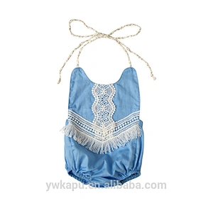 Newborn Baby Girl Kids Jumpsuit 2018 New Boutique Bubble Design Romper With Lace Design