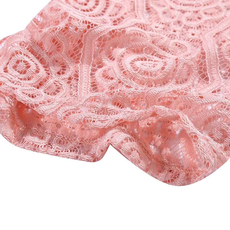New arrival custom baby girls lace trousers pants wide leg