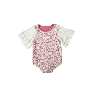 2019 Fashion Baby Girl Lace Romper Cotton Lace Jumpsuit Kids Summer Clothing