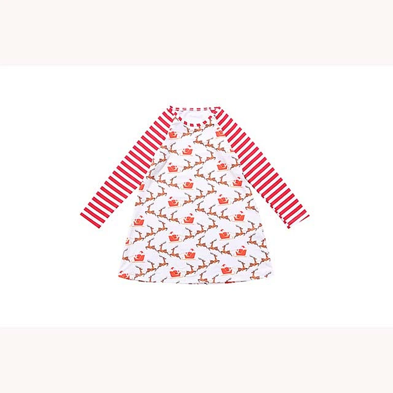 Good price hot sale kids Christmas costumes latest snow pattern girls dresses