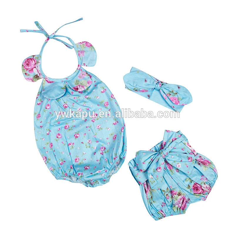 2018 boutique girl clothing flower cute newborn baby names clothes set pictures of latest gowns designs