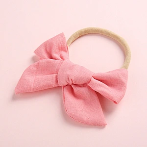 0-4 Year Unisex  Baby Girl  Hair Accessories Handmade Bow Nylon Hair Band For Children