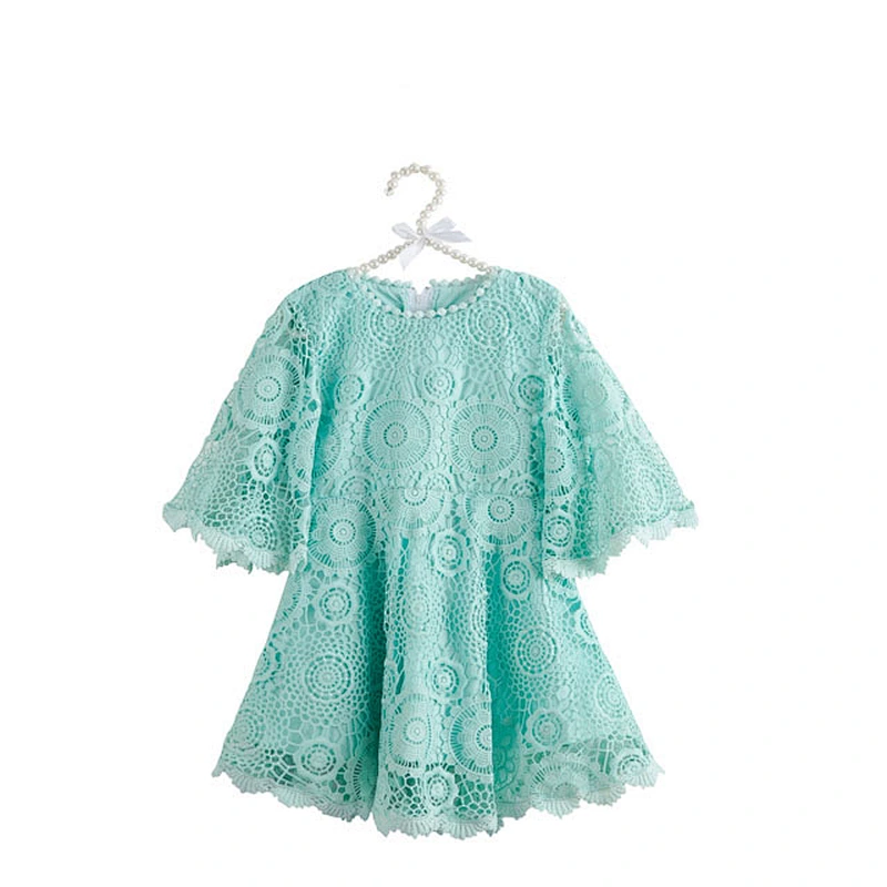 Wholesale Baby Girls Party Princess Lace Dress One Piece Kids Clothing Stylish Baby Fancy Frocks