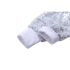 Children Girls Fashionable Sequin Long Sleeve Coats