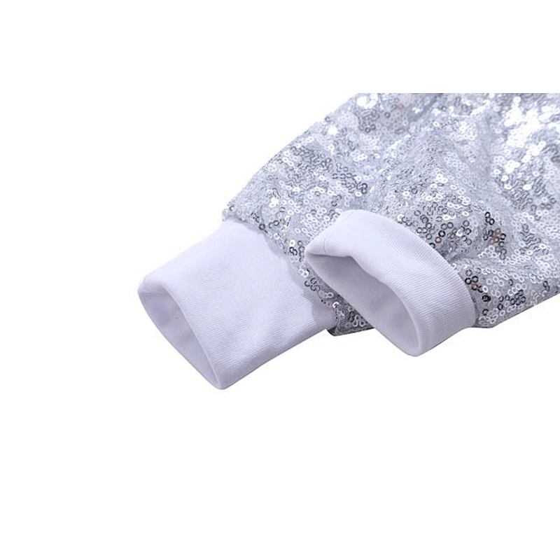 Children Girls Fashionable Sequin Long Sleeve Coats